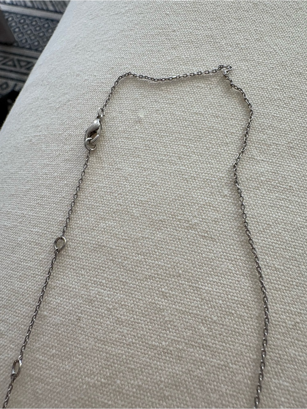 Silver Double Heart Pendant Necklace - Picture 4 of 4